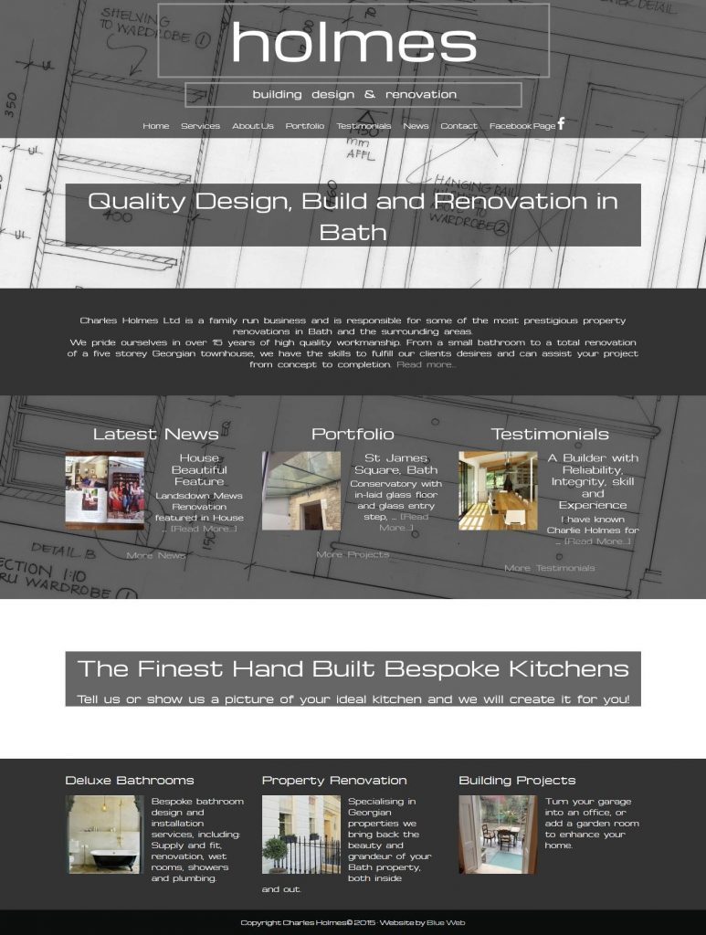 Website Design For Builders Blue Web Website Design Bath